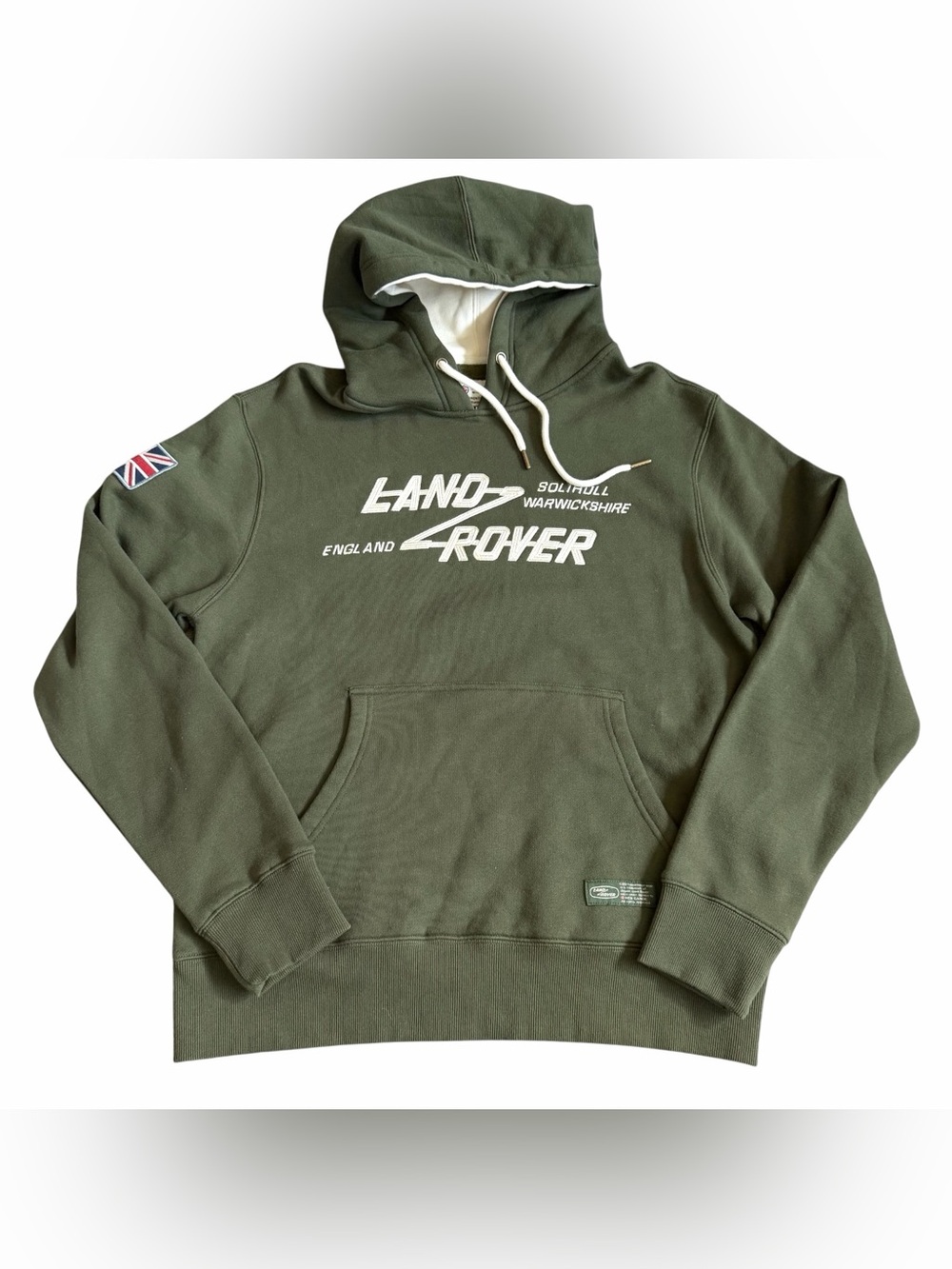 Land Rover x Red Canoe Men’s Pullover Hoodie Sweatshirt Sz M Green Embroidered